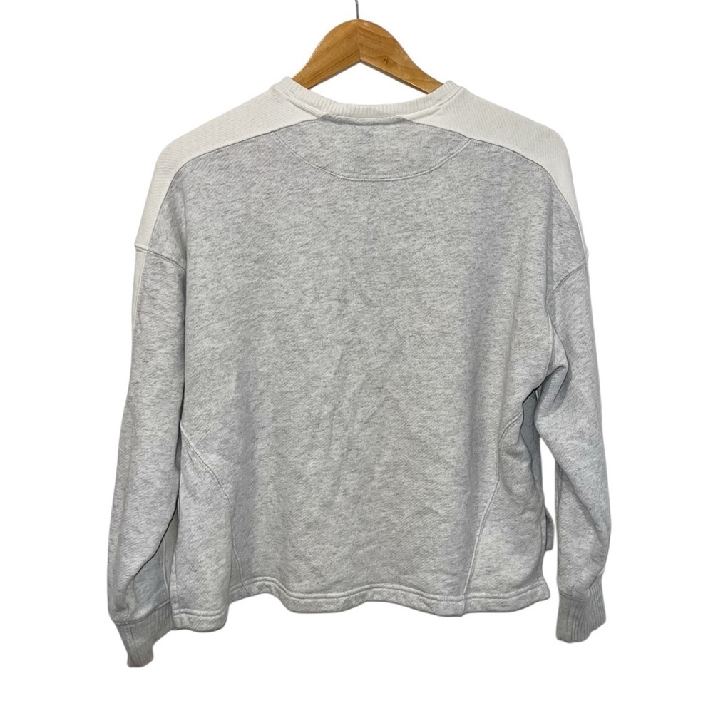ID Ideology Colorblocked Crewneck Sweatshirt Gray & White - Picture 4 of 5